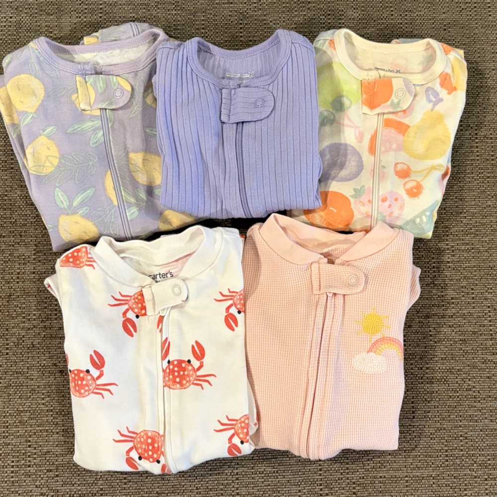 Carter's Colorful Kids' Footies Collection 9 months